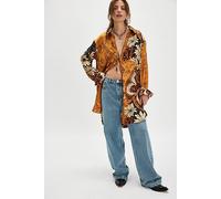 Off The Vine Button Down Top at Free People in Golden Butterfly Combo, Size: Small - female