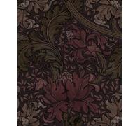 Off The Wall by Laurence Llewelyn-Bowen Morris Major Floral Wallpaper Galerie Wallcoverings Dark Red 10050mm x 530mm