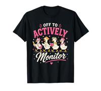 Off to Actively Monitor Teacher Testing Day Goose T-Shirt
