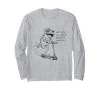 Off to be an unpaid Peaceful Protester Frog Scooter Long Sleeve T-Shirt
