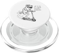 Off to be an unpaid peaceful protester frog scooter PopSockets PopGrip for MagSafe