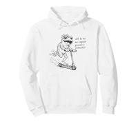 Off to be an unpaid peaceful protester frog scooter Pullover Hoodie