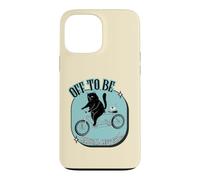 Off To Be Radical Left Scum Black Cat Mouse Ride Bike Retro Case for iPhone 13 Pro Max
