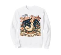 Off to Bible Study Growing in Grace Christian Faith in Jesus Sweatshirt