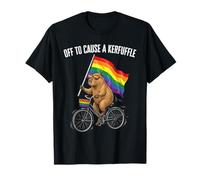 Off to Cause A Kerfuffle Capybara Gay Flag LGBTQ Pride Month T-Shirt
