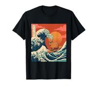 Off to Cause A Kerfuffle Capybara Great Wave Kanagawa T-Shirt
