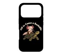 Off to cause a Kerfuffle Cute Medieval Axolotl Turtle Case for iPhone 17 Pro
