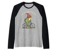 Off to Cause A Kerfuffle Frog Funny Weirdcore Sayings Unique Raglan Baseball Tee