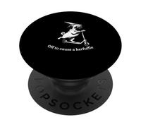 Off To Cause A Kerfuffle Funny Animal Lover Pug Novelty PopSockets Adhesive PopGrip