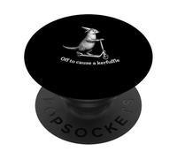 Off To Cause A Kerfuffle Funny Animal Otter Lover Novelty PopSockets Adhesive PopGrip