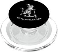 Off To Cause A Kerfuffle Funny Cat Scooter Meme Feline Humor PopSockets PopGrip for MagSafe