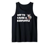 Off to Cause a Kerfuffle Funny Mischief Maker Possum Tank Top