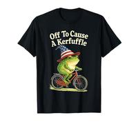 Off to Cause A Kerfuffle Funny Sarcastic Sayings Frogs Meme T-Shirt
