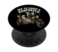 Off To Cause A Kerfuffle Funny Skunk Opossum PopSockets Adhesive PopGrip