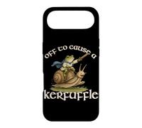 Off to Cause a Kerfuffle Medieval Frog Snail Warrior Meme Case for iPhone Air