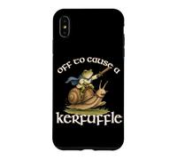 Off to Cause a Kerfuffle Medieval Frog Snail Warrior Meme Case for iPhone XS Max