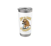 Off to Cause A Kerfuffle Meme Capybara Scooter Funny Chaotic Stainless Steel Insulated Tumbler