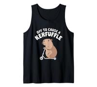 Off to Cause A Kerfuffle Tshirt Funny Capybara Joke Meme Tank Top