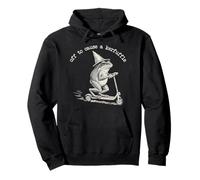 Off to Cause a Kerfuffle Whimsical Frog Wizard Frog Meme Pullover Hoodie