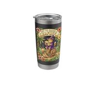 Off to Cause A Kerfuffle Wizard Cat Riding Snail Stainless Steel Insulated Tumbler