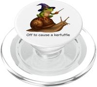 Off To Cause A Kerfuffle Wizard Frog Journey Snail Fun PopSockets PopGrip for MagSafe