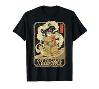 Off to Cause A Kerfuffle Wizard Frog Riding Snail T-Shirt