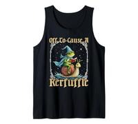 Off to Cause A Kerfuffle Wizard Frog Riding Snail Tank Top