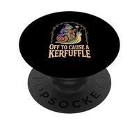Off To Cause A Kerfuffle Wizard Frog Snail PopSockets Adhesive PopGrip