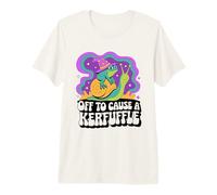 Off to Cause A Kerfuffle Wizard Frog Snail Premium T-Shirt