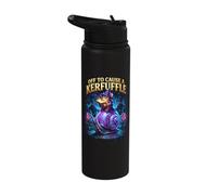 Off to Cause A Kerfuffle Wizard Mouse Riding Snail Stainless Steel Insulated Water Bottle