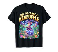 Off to Cause A Kerfuffle Wizard Mouse Riding Snail T-Shirt
