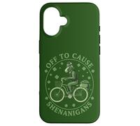 Off To Cause Shenanigans Baboon St Patricks Day Case for iPhone 16