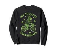 Off To Cause Shenanigans Basset Hound St Patricks Day Sweatshirt