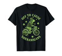 Off to Cause Shenanigans Basset Hound St Patricks Day T-Shirt