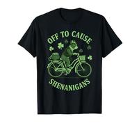 Off to Cause Shenanigans Boston Terrier St Patricks Day T-Shirt