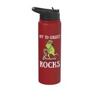 Off to Collect Rocks Stainless Steel Insulated Water Bottle