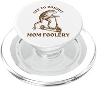 Off To Commit Mom Foolery PopSockets PopGrip for MagSafe