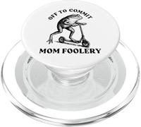 Off To Commit Mom Foolery PopSockets PopGrip for MagSafe