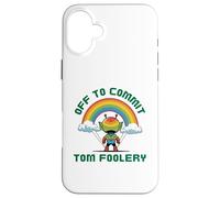 Off To Commit Tom Foolery Martian Alien Bad Decision Fun Case for iPhone 16 Plus