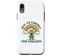 Off To Commit Tom Foolery Martian Alien Bad Decision Fun Case for iPhone XR