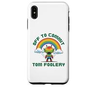 Off To Commit Tom Foolery Martian Alien Bad Decision Fun Case for iPhone XS Max