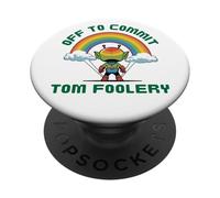 Off To Commit Tom Foolery Martian Alien Bad Decision Fun PopSockets Adhesive PopGrip