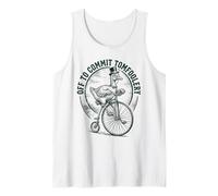 Off to Commit Tomfoolery Funny Goose Saying Meme Tank Top