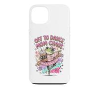 Off To Dance Mom Chaos Frog Ballerina Coffee Case for iPhone 13