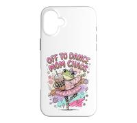 Off To Dance Mom Chaos Frog Ballerina Coffee Case for iPhone 16 Plus