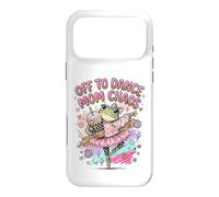 Off To Dance Mom Chaos Frog Ballerina Coffee Case for iPhone 17 Pro Max