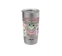 Off to Dance Mom Chaos Funny Dancer Daughter Mama Comp Stainless Steel Insulated Tumbler