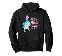 Off to Do Nurse Things Funny Goose Coffee Healthcare Pullover Hoodie