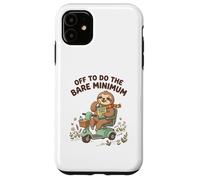 Off To Do The Bare Minimum Funny Sloth Ride Electric Scooter Case for iPhone 11