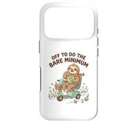 Off To Do The Bare Minimum Funny Sloth Ride Electric Scooter Case for iPhone 17 Pro